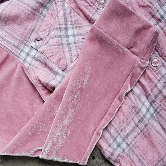 Justice Valour-sleeved Pink Plaid - Picture 3 of 3